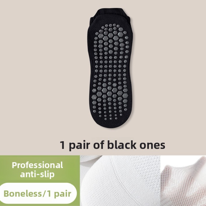 Men's Non-Slip Cotton Yoga Socks Short Anti-Skid Pilates Sport Training Floor Pilates Socks