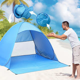 Simple sunshade beach tent