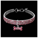 Rhinestone Crystal Adjustable Pet Collar