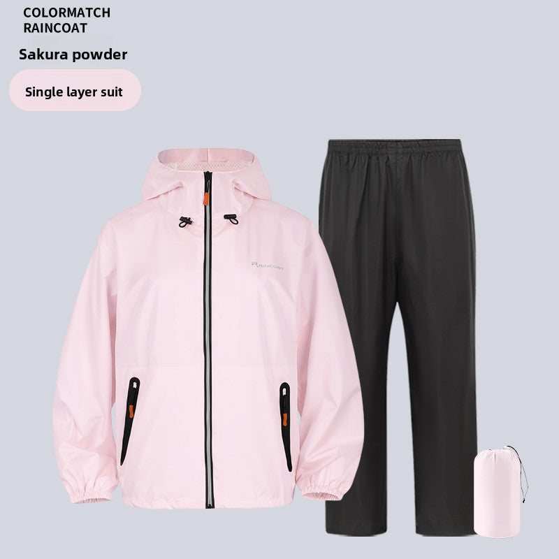 Ultra-Thin Waterproof Raincoat Set with Full Body Protection