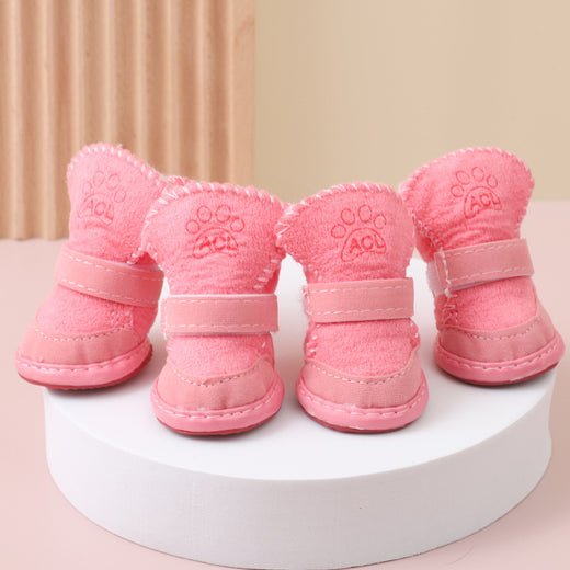 Winter Pet Dog Shoes Cotton Paw Protectors