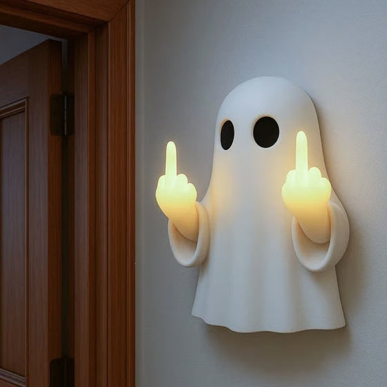 Halloween Ghost Middle Finger Glowing Night Light