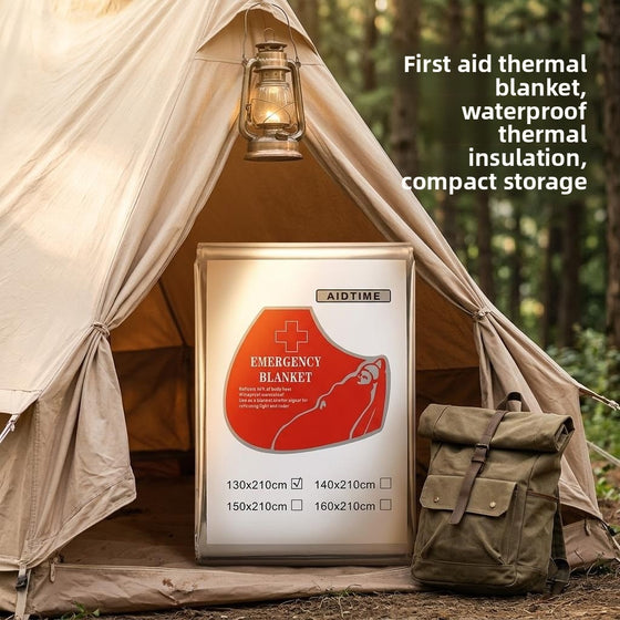 Portable Emergency Thermal Blanket for Outdoor Survival Camping & Hiking product image 3