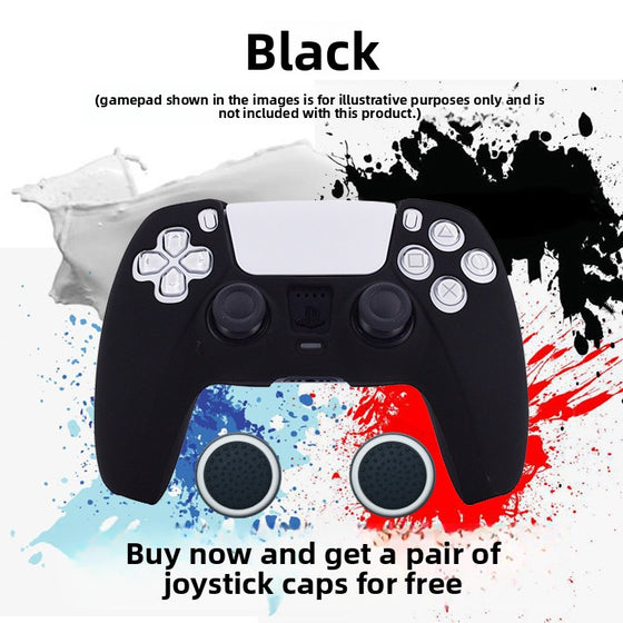 PS5 Controller Silicone Protective Cover with Joystick Caps Gaming Electronics product image 2