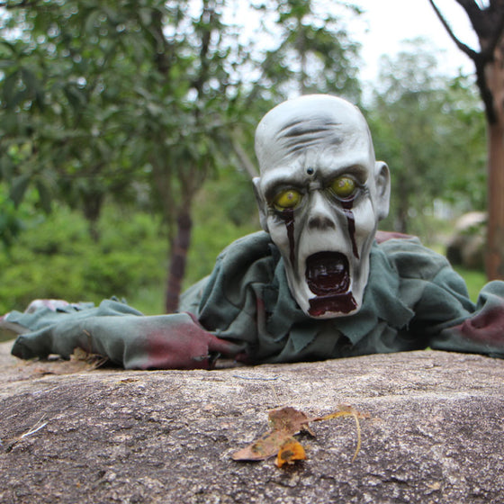 Electric Light Control Crawling Zombie Halloween Prop