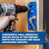 Woodworking Shelf Pin Hole Jig for Cabinet Drilling