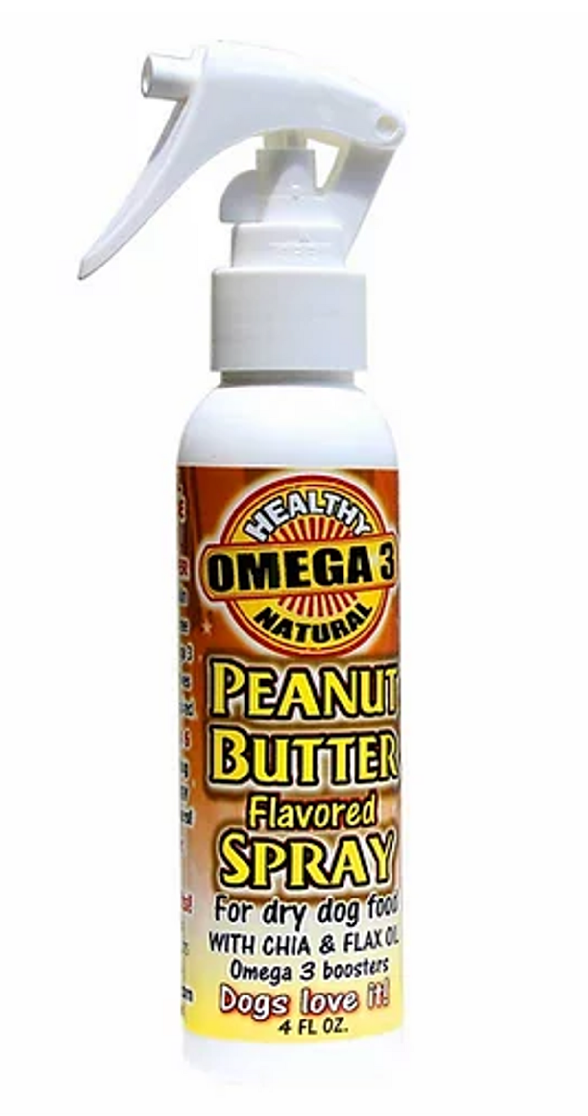 Peanut Butter Flavored Dog Food Topper Spray