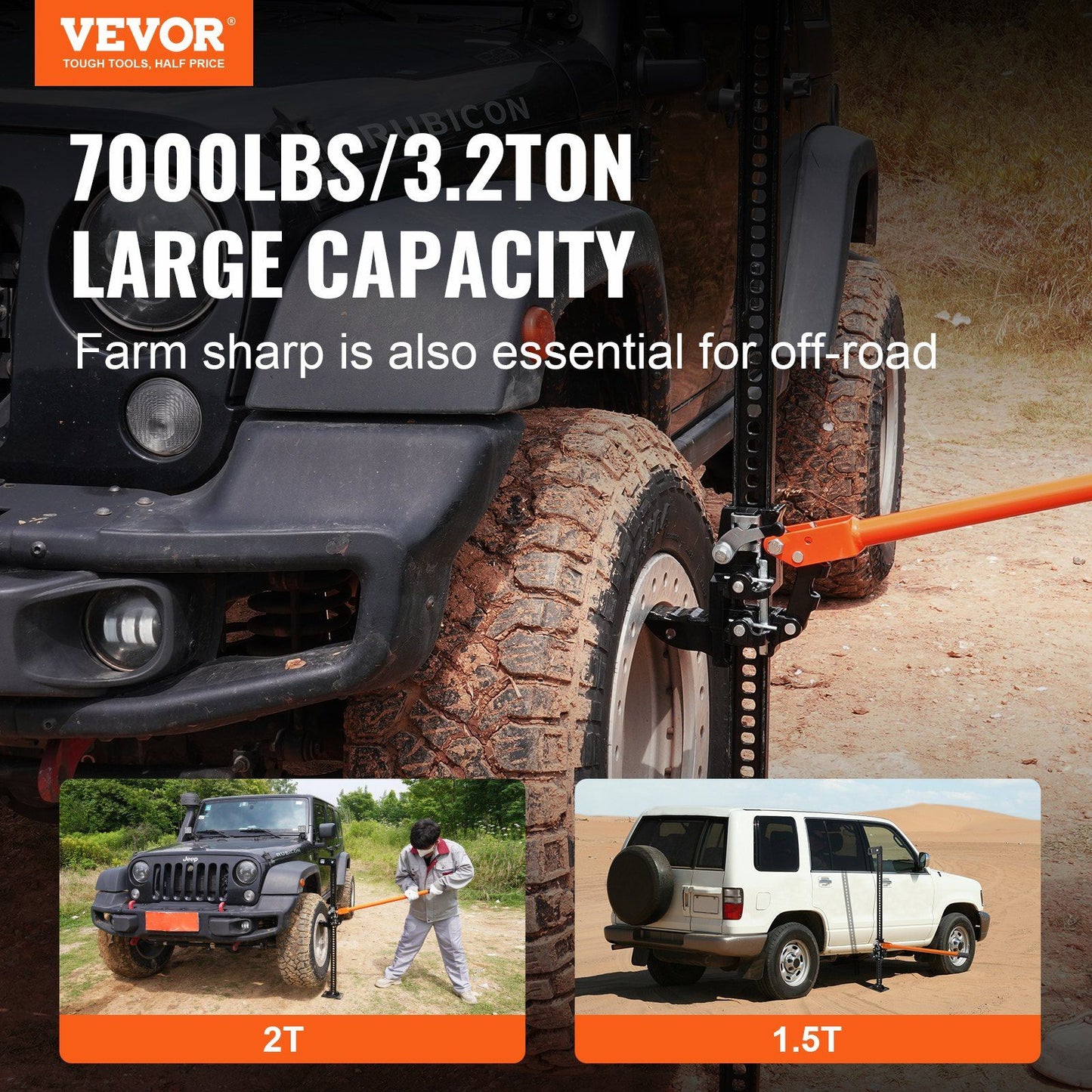 48-Inch High Lift Farm Jack product photo