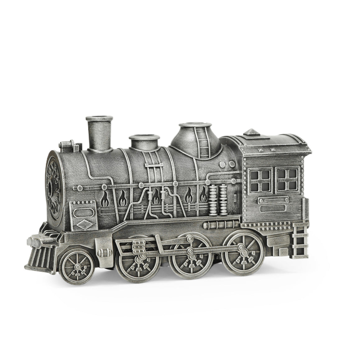 Steam Train Essential Oil Diffuser – Vintage Locomotive Humidifier with Smoke Ring Mist, Remote & Light | Gift for Train Lovers