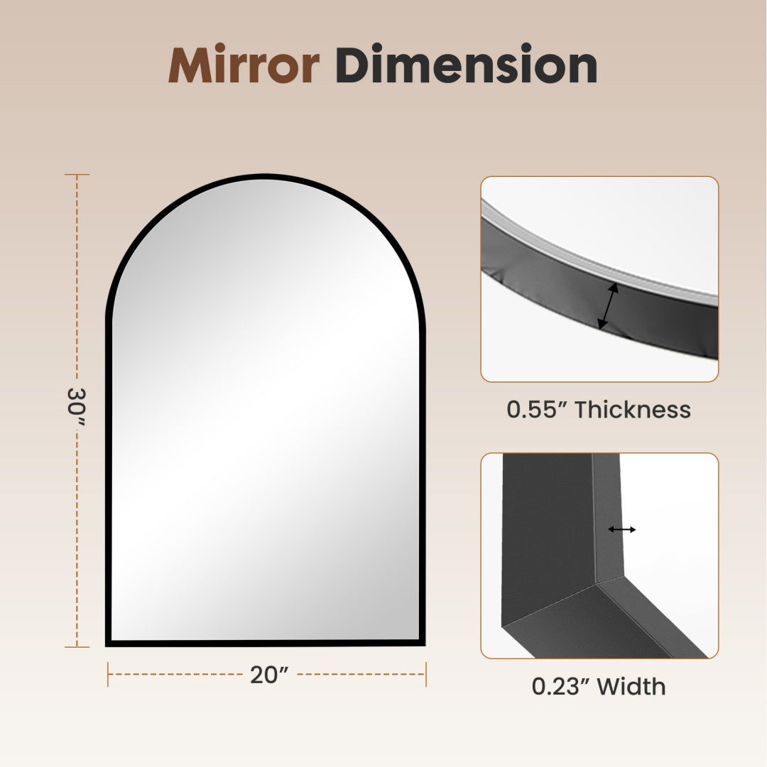 Metal Frame Bathroom Wall Vanity Mirror