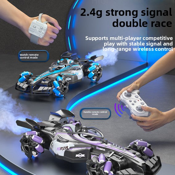 2.4G Remote Control Spray Stunt Drift Racing Toy Car