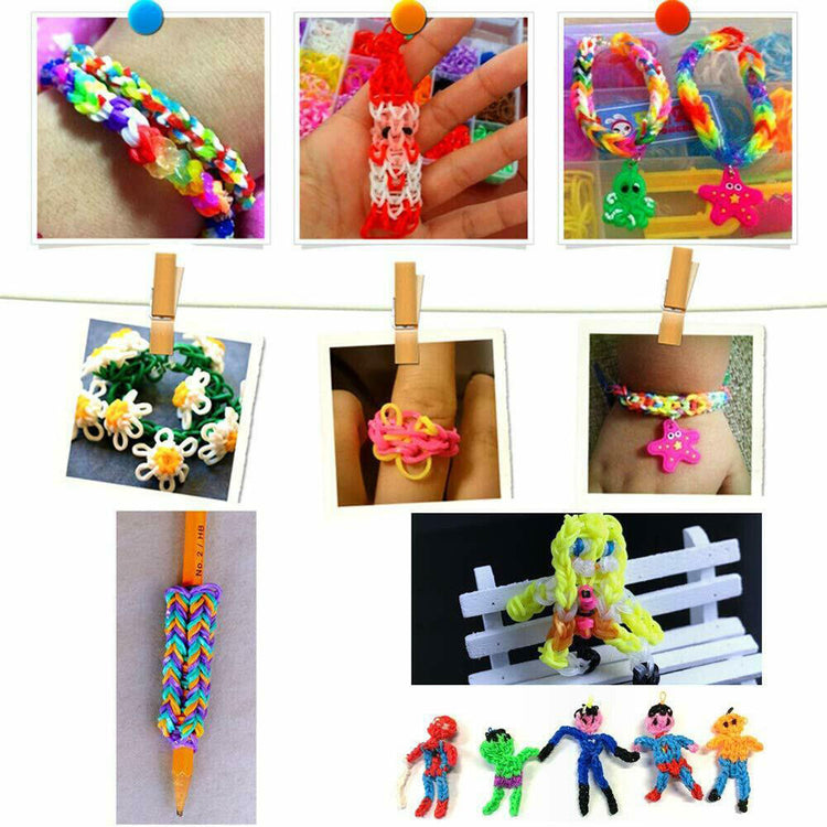 15000PCS Rubber Loom Bands Bracelet Kit