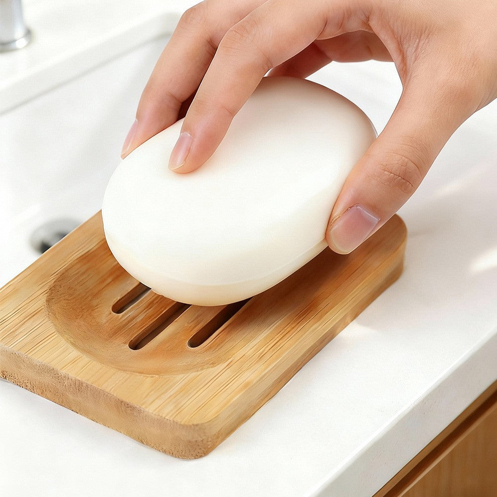 Household wooden soap box and soap holder