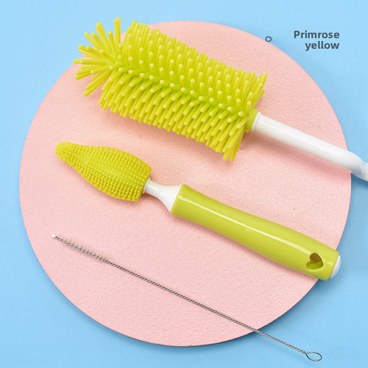 Silicone Baby Bottle Brush Set with 360 Rotation product image 4