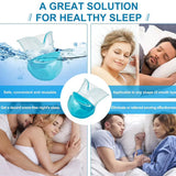 Anti-snoring device shown in storage case