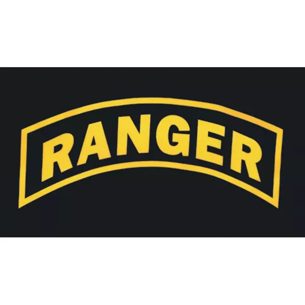 Army Ranger Flag - 3' x 5' Black/Yellow