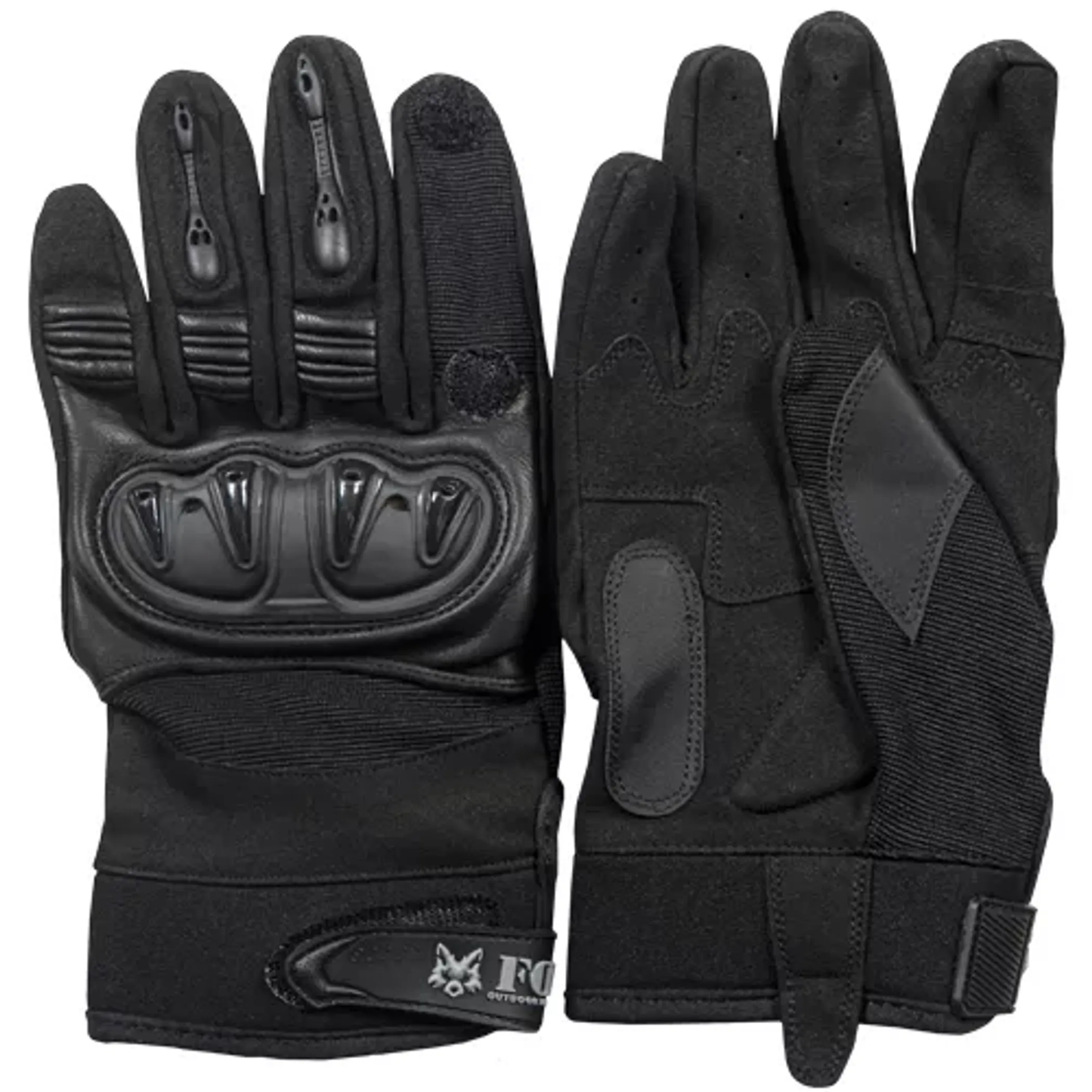 Clawed Hard Knuckle Shooter's Gloves - Tan