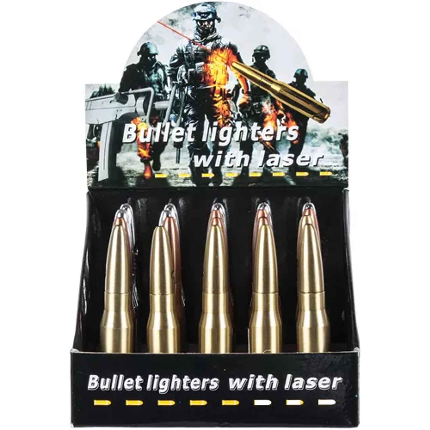 Bullet Lighter With Laser Beam - Box of 20