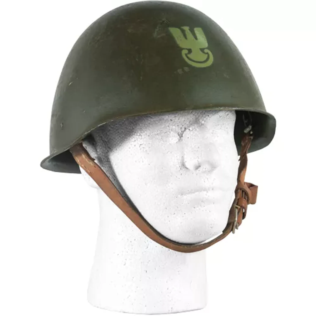 Polish Military Steel Helmet (Used) - Olive Drab