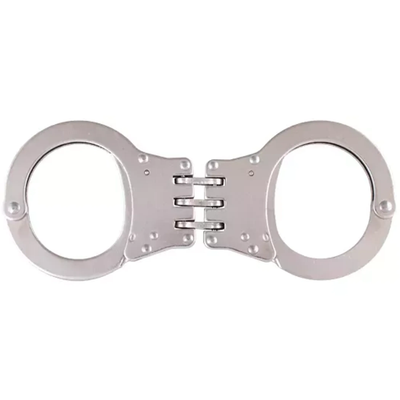 Detective Double-Lock Handcuffs with 3 Hinges