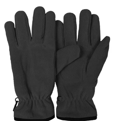 Insulated Military Style Fleece Glove - Black
