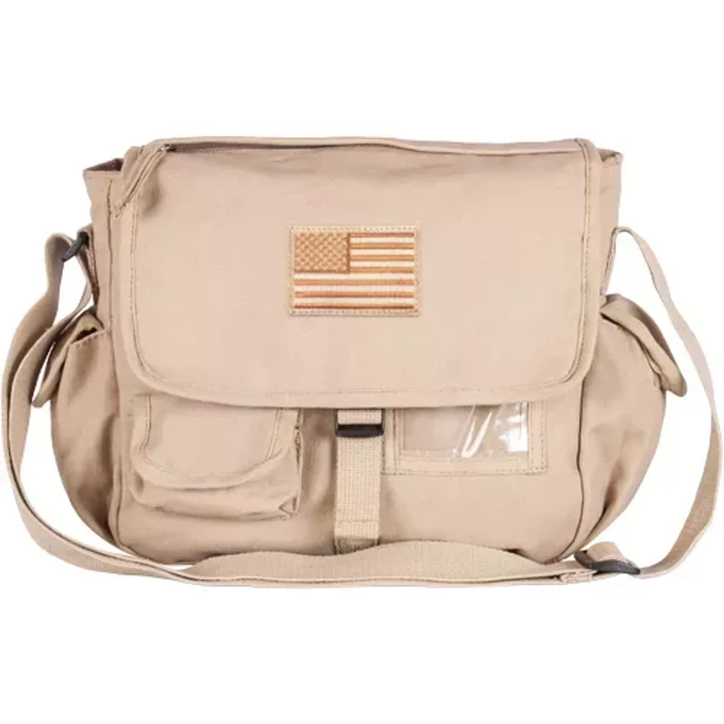 Retro Messenger Bag With USA Emblem