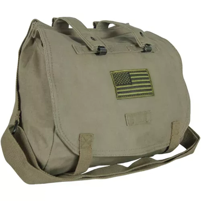 Retro Hungarian Shoulder Bag With USA Emblem