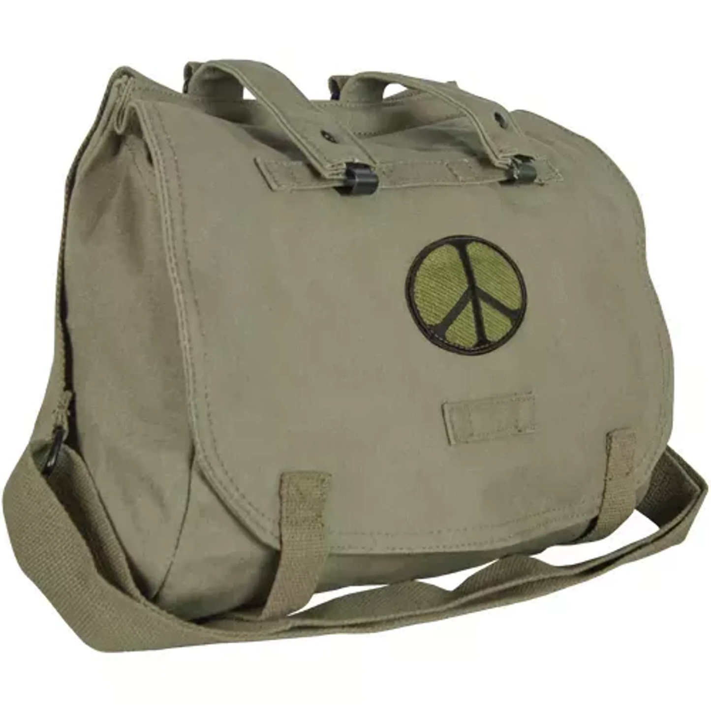 Retro Hungarian Shoulder Bag With Peace Emblem
