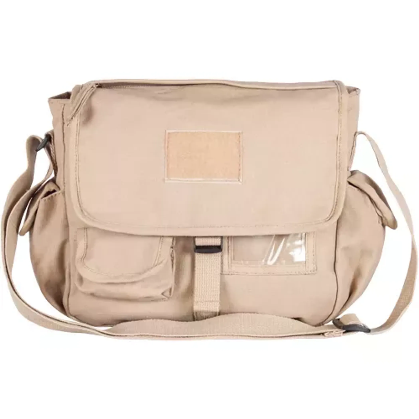 Retro Messenger Bag With Plain Flap