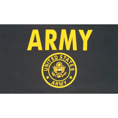 Fox Outdoor US Army Flag - Black / Yellow 3' x 5'