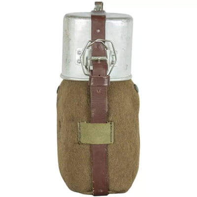 Romanian Aluminum Canteen with Felt Cover