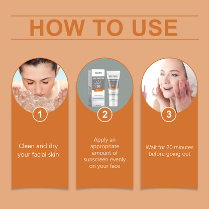 EELHOE Hydrating Physical Sunscreen Moisturizing Sunblock Cream