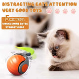 Interactive Cat Toys Ball Automatic Small Tail Rolling Ball Rechargeable Portable Pet Toys Pet Kittens Teaser Game Toys