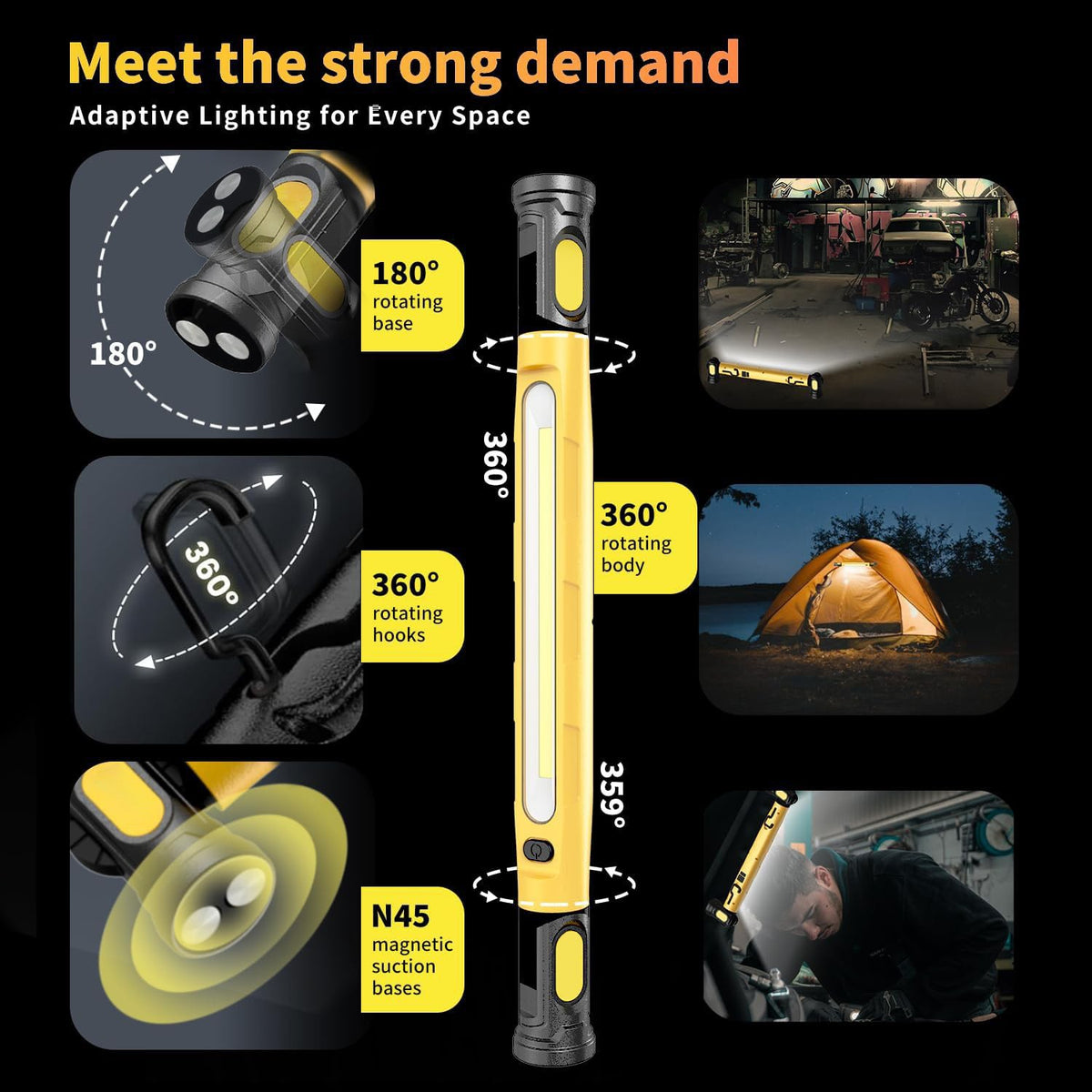 Emergency maintenance work light