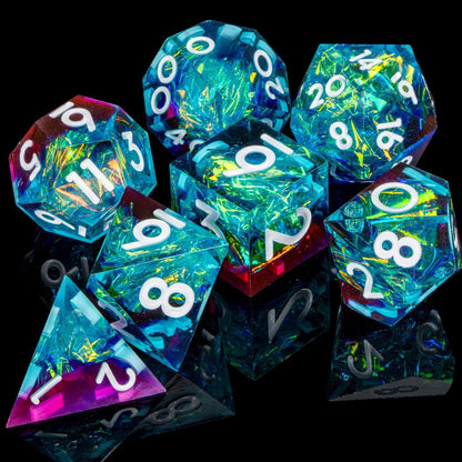 Resin Pointed Dice for Tabletop RPG