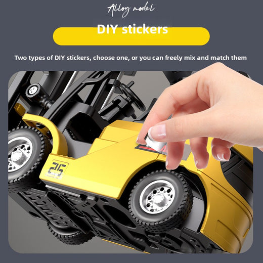 Mini Alloy Engineering Vehicle Model Toy