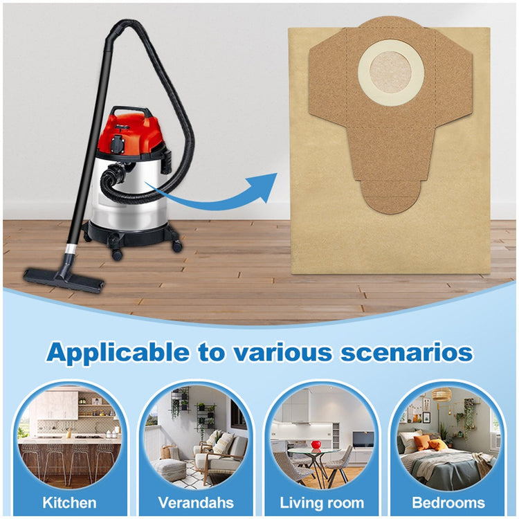10PCS 20L Vacuum Cleaner Dust Bags Filter Set