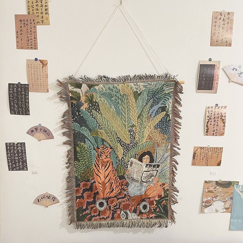 Cartoon Knitted Decorative Blanket