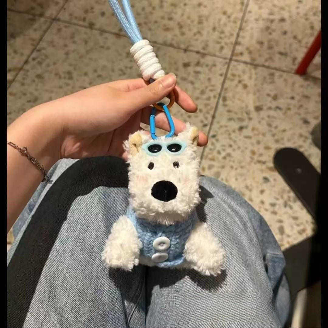 West Highland Puppy Plush Keychain Toy