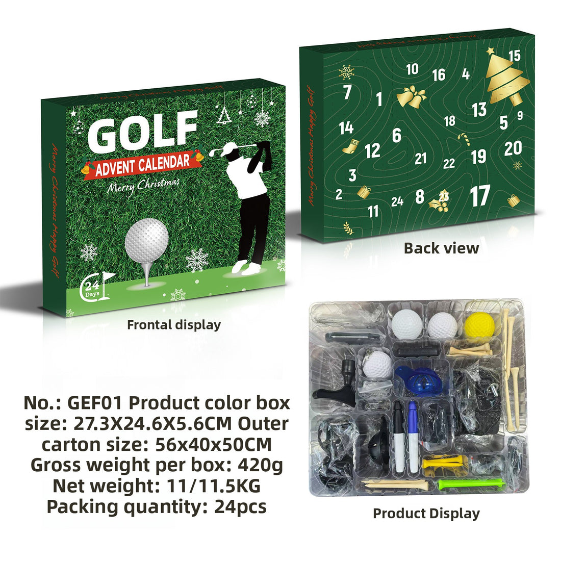 Golf Advent Calendar Blind Box Set