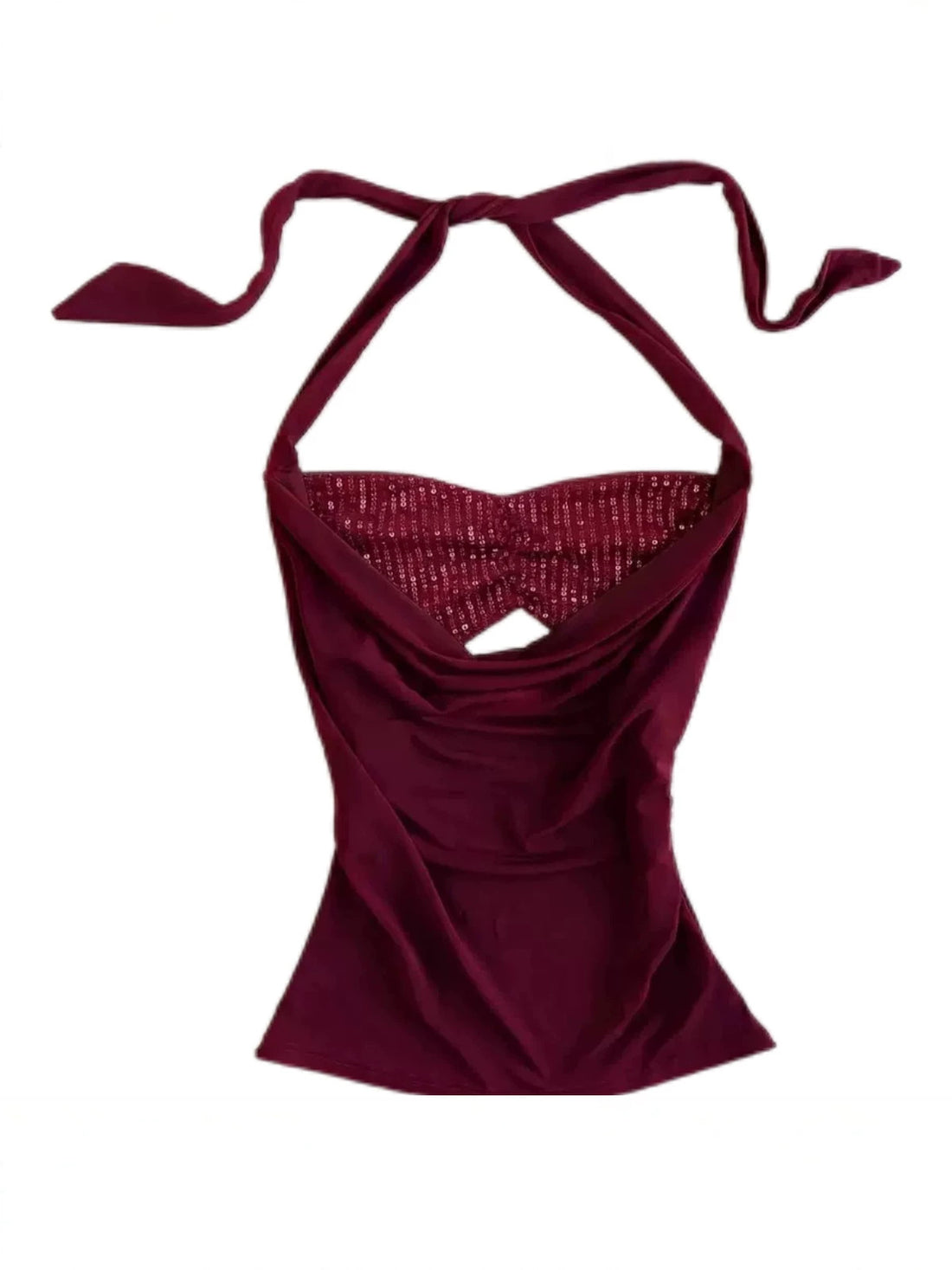 Women's Backless Halter Neck Top