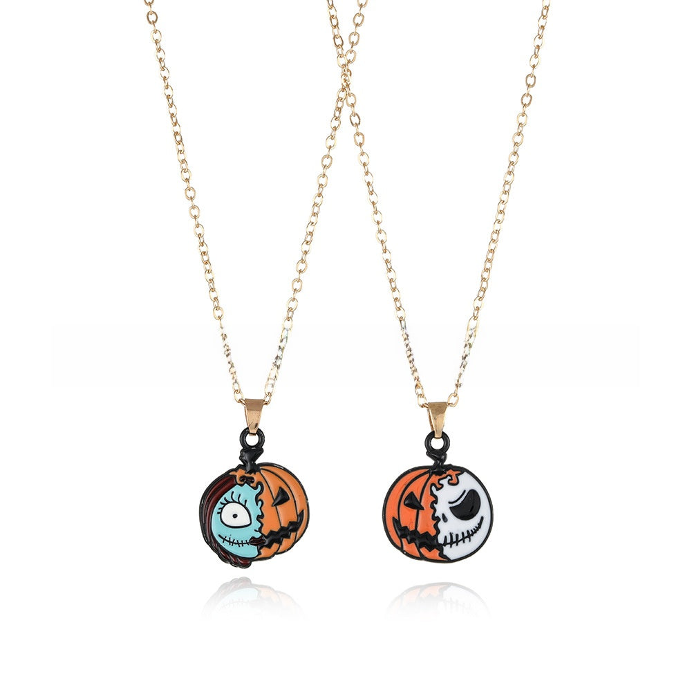 Cartoon Halloween Necklace Set