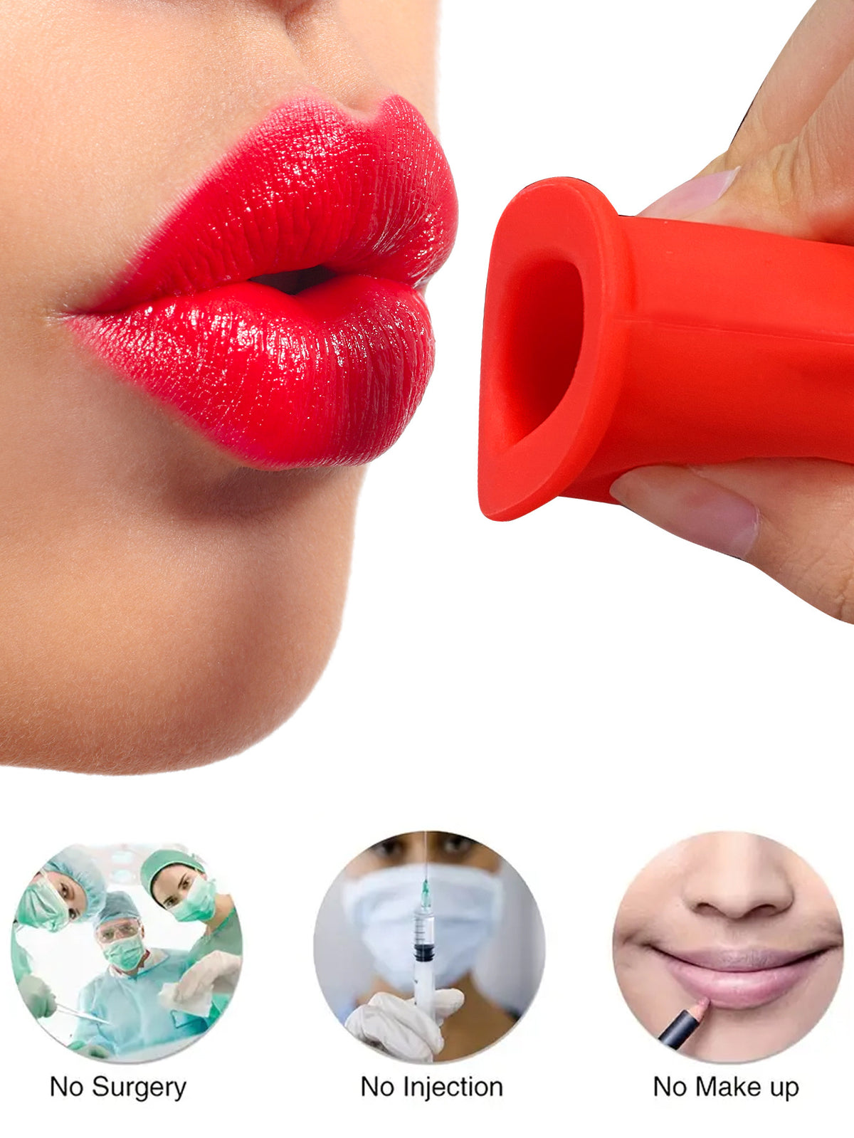 Silicone lip-plumping device product image 3