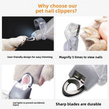LED Pet Nail Clippers for Cats and Dogs