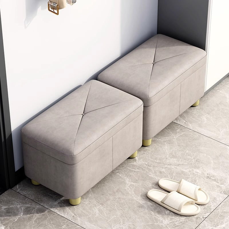 Multifunctional Storage Stool with Soft Seat