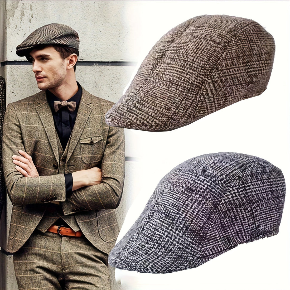 Men's Thickened Woolen Forward Cap