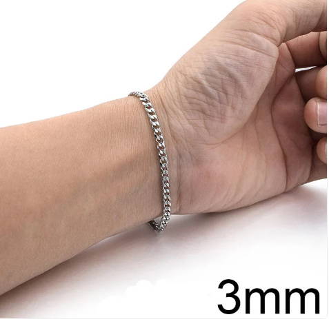 Titanium Steel Cuban Bracelet - Image 19