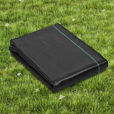 Heavy-duty weed barrier fabric 4 ft by 100 ft roll in black