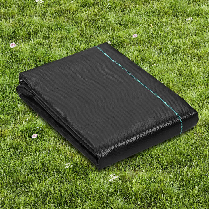Heavy-duty weed barrier fabric 4 ft by 100 ft roll in black