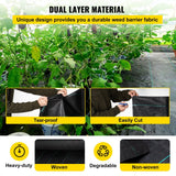 4FT x 300FT weed barrier fabric edge detail